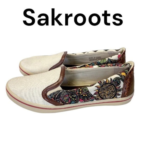 NWT Sakroots by The Sak Women’s NEW Cadenza Natural Spirit Loafer Size 7 - Picture 1 of 16